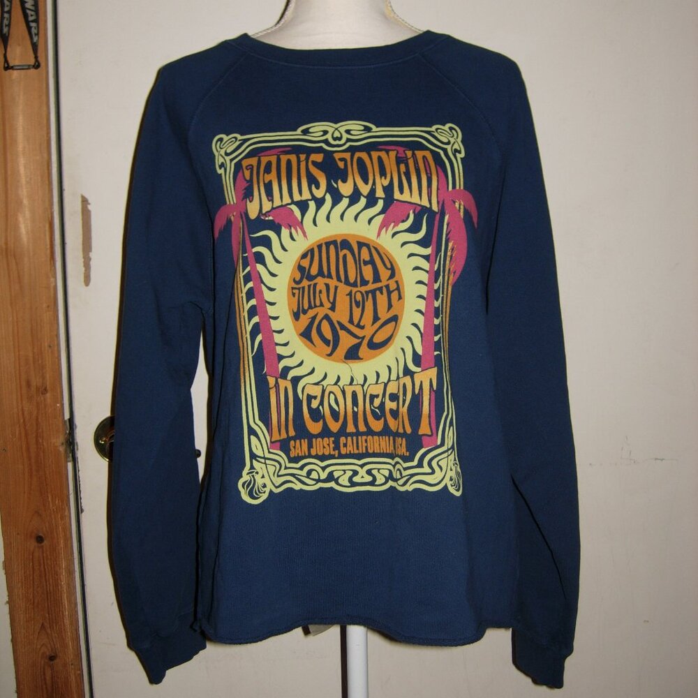 Anthropologie Retrobrand Janis Joplin Sweatshirt L